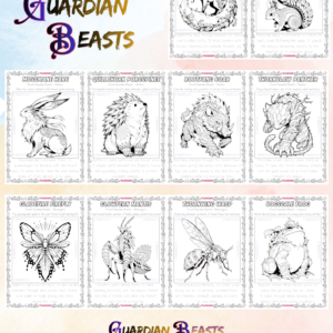 120 Guardian Beasts – Fantasy and Mythical Creatures Coloring and Tracing Book PDF