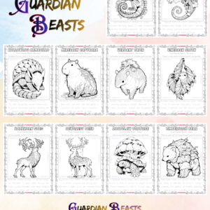 120 Guardian Beasts – Fantasy and Mythical Creatures Coloring and Tracing Book PDF