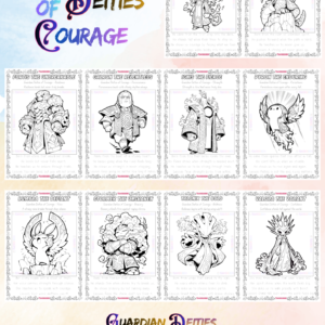 80 Guardian Deities – Fantasy and Mythical Creatures Coloring and Tracing Book PDF