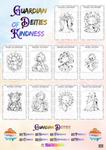 80 Guardian Deities - Fantasy and Mythical Creatures Coloring and Tracing Book PDF