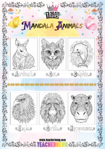 168 MANDALA ANIMALS